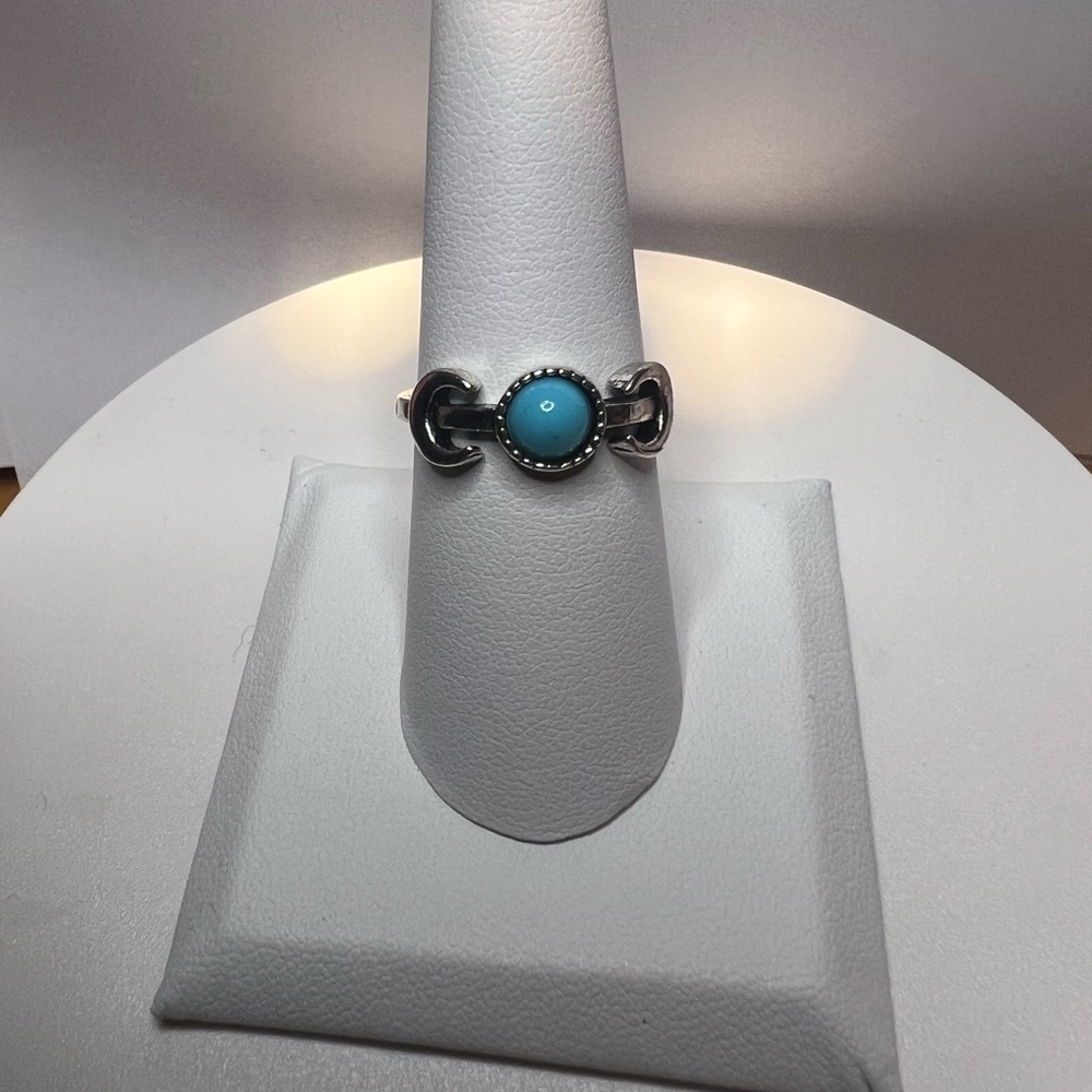 Brand New Silver “Sleeping Beauty” Turquoise Ring